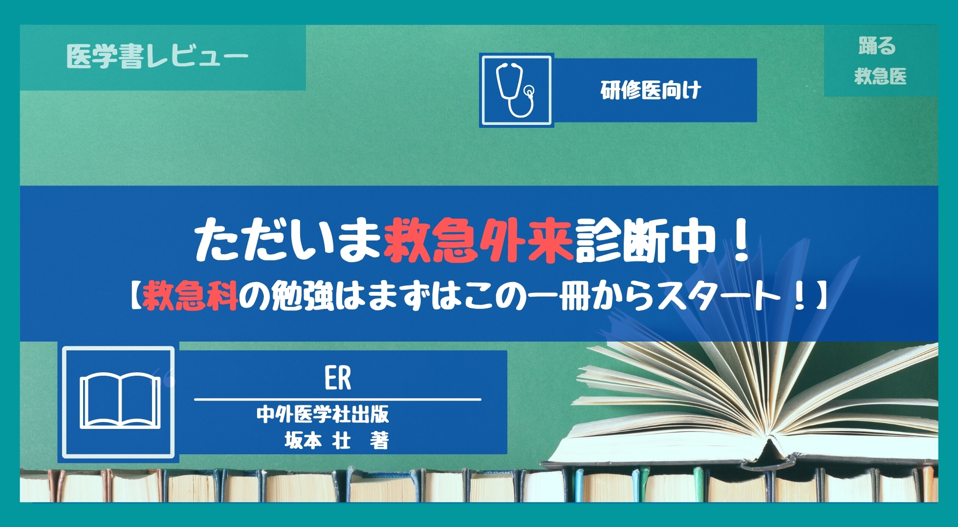 レビュー】『ただいま救急外来診断中！』【救急科の勉強はまずはこの一 